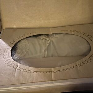 Vintage 1970s eve of milady wedding dress , ivory .